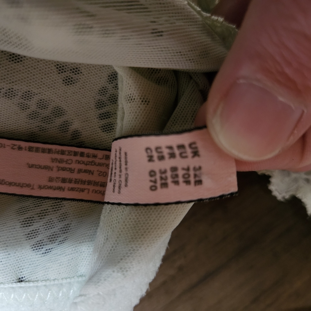 Dobreva Unlined Push Up Balconette Underwire 32E Green Floral Lace Bra - Picture 6 of 6